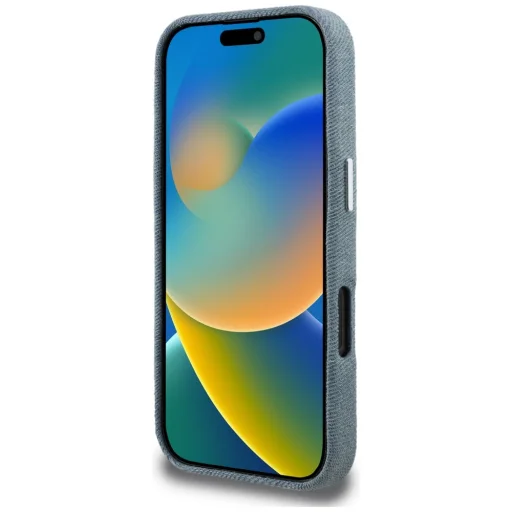iPhone 16 Pro Max Karl Lagerfeld Signature Denim Logo kék tok - 5