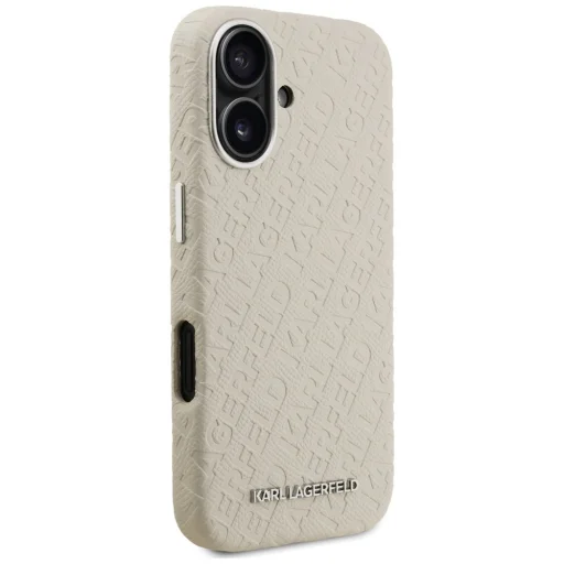 iPhone 16 Karl Lagerfeld FW Stamped Karl MagSafe béžové puzdro - 4