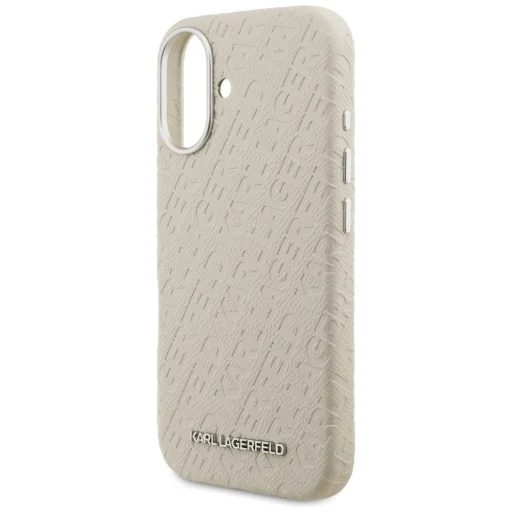 iPhone 16 Karl Lagerfeld FW Stamped Karl MagSafe béžové puzdro - 6