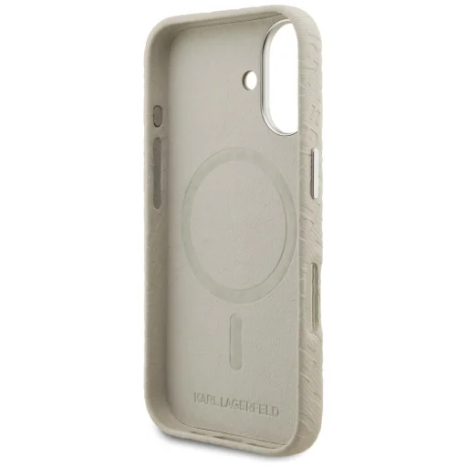 iPhone 16 Karl Lagerfeld FW Stamped Karl MagSafe béžové puzdro - 7