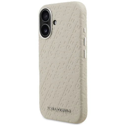 iPhone 16 Karl Lagerfeld FW Stamped Karl MagSafe béžové puzdro - 2