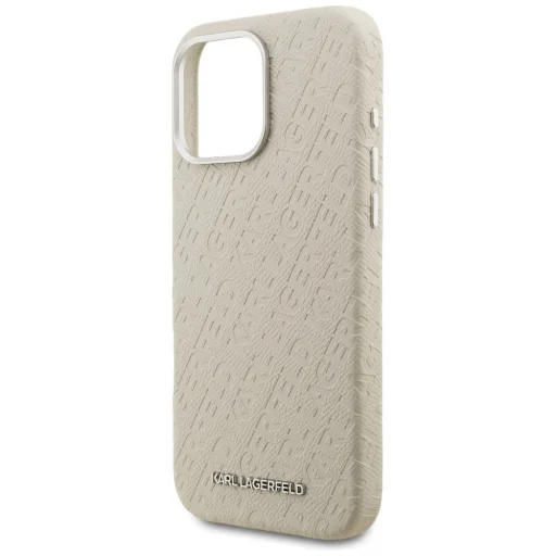 iPhone 16 Pro Karl Lagerfeld FW Stamped Karl MagSafe bézs tok - 6
