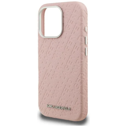iPhone 16 Pro Max Karl Lagerfeld FW Stamped Karl MagSafe rózsaszín tok - 6