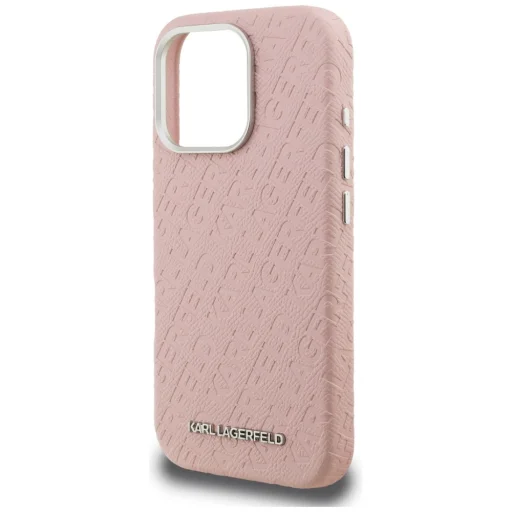 iPhone 16 Pro Karl Lagerfeld FW Stamped Karl MagSafe ružový kryt - 6