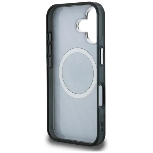 iPhone 16 Karl Lagerfeld IML Choupette Head Logo MagSafe čierny kryt - 7