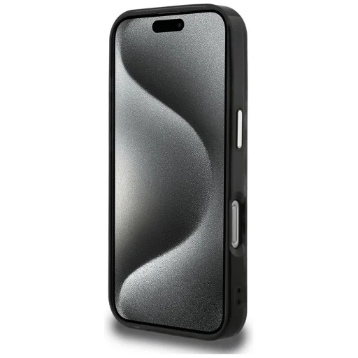 iPhone 16 Pro Karl Lagerfeld IML Choupette Head Logo MagSafe čierne puzdro - 5