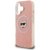 iPhone 16 Pro Karl Lagerfeld IML Choupette Head Logo MagSafe ružový kryt thumbnail