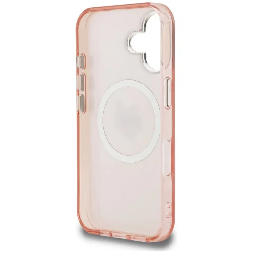 iPhone 16 Pro Karl Lagerfeld IML Choupette Head Logo MagSafe ružový kryt - 7