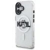 iPhone 16 Karl Lagerfeld IML Choupette Sketch Logo MagSafe priehľadný kryt thumbnail