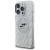 iPhone 16 Pro Max Karl Lagerfeld IML Glitter Karl & Choupette Heads Logo MagSafe szürke tok thumbnail