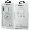 iPhone 16 Pro Max Karl Lagerfeld IML Glitter Karl & Choupette Heads Logo MagSafe szürke tok thumbnail