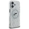iPhone 16 Karl Lagerfeld IML Glitter Karl & Choupette Heads Logo MagSafe sivý kryt thumbnail
