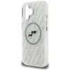 iPhone 16 Karl Lagerfeld IML Glitter Karl & Choupette Heads Logo MagSafe sivý kryt thumbnail