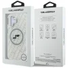 iPhone 16 Karl Lagerfeld IML Glitter Karl & Choupette Heads Logo MagSafe sivý kryt thumbnail