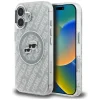 iPhone 16 Karl Lagerfeld IML Glitter Karl & Choupette Heads Logo MagSafe sivý kryt thumbnail