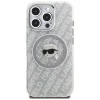 iPhone 16 Pro Karl Lagerfeld IML Karl Head Logo MagSafe sivý kryt thumbnail