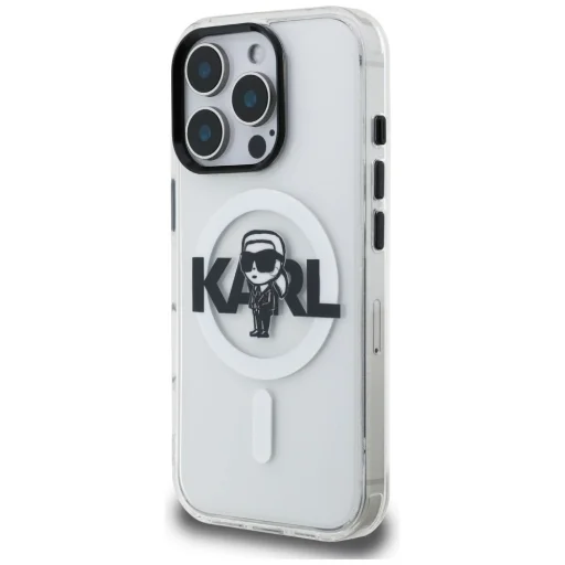 iPhone 16 Pro Karl Lagerfeld IML Karl Sketch Logo MagSafe priesvitný kryt - 2