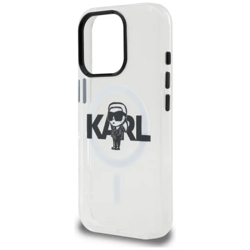 iPhone 16 Pro Karl Lagerfeld IML Karl Sketch Logo MagSafe priesvitný kryt - 6