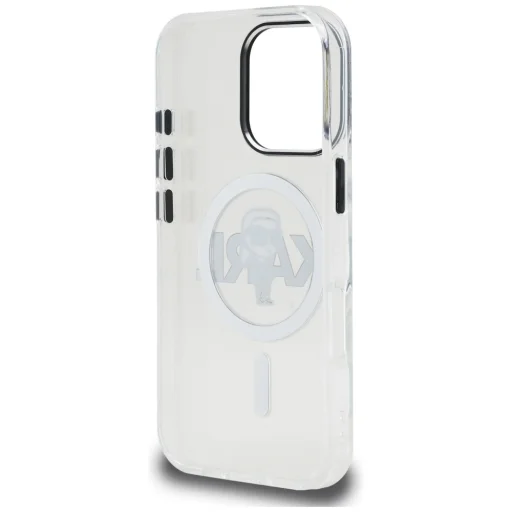 iPhone 16 Pro Karl Lagerfeld IML Karl Sketch Logo MagSafe priesvitný kryt - 7