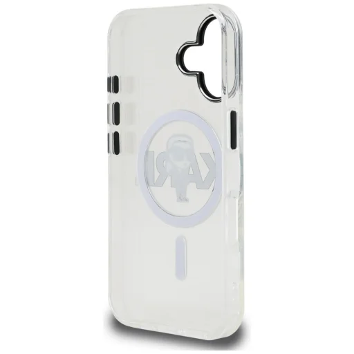 iPhone 16 Karl Lagerfeld IML Karl Sketch Logo MagSafe priesvitný kryt - 7