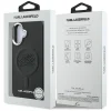 iPhone 16 Karl Lagerfeld Initial & Metal Logo MagSafe čierny kryt thumbnail
