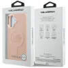 iPhone 16 Karl Lagerfeld Initial & Metal Logo MagSafe ružový kryt thumbnail