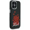 iPhone 16 Karl Lagerfeld Silicone Heart Sign Logo MagSafe čierny kryt thumbnail