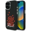iPhone 16 Karl Lagerfeld Silicone Heart Sign Logo MagSafe čierny kryt thumbnail