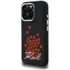 iPhone 16 Pro Max Karl Lagerfeld Silicone Heart Sign Logo MagSafe čierny kryt thumbnail