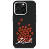 iPhone 16 Pro Max Karl Lagerfeld Silicone Heart Sign Logo MagSafe čierny kryt thumbnail
