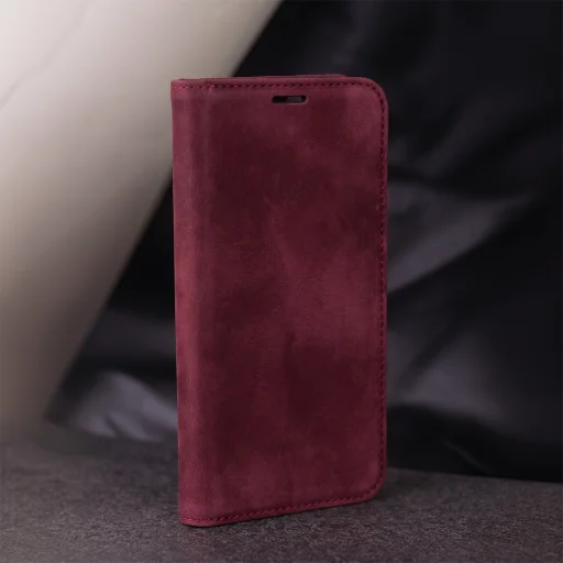 Honor 600 Lite Smart Suede tok bordó - 8