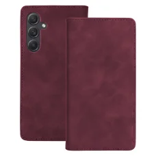 Samsung Galaxy A55 5G Smart velúrové puzdro bordové puzdro