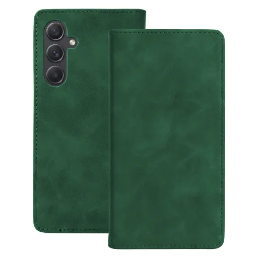Samsung Galaxy A55 5G Smart velúr zöld tok - 1