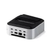 Satechi Thunderbolt 5 CubeDock s boxom pre SSD (3x TBT 5 Downstream porty, TBT 5 Host port 140W, 2x USB-C 3.2, 2x USB-A 3.2, 2,5 Gigabit Ethernet, čítačka SD a microSD kariet, box pre M.2 NVMe SSD, aktívne chladenie) - EU - strieborný thumbnail