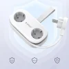 Orico AP3 20W GaN 5in1 sieťový rozbočovač 2x AC + 2x USB-A + 1x USB-C - biely thumbnail
