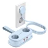 Orico AP3 65W GaN 6v1 sieťový rozbočovač 2x AC + 2x USB-A + 2x USB-C - modrý thumbnail