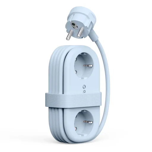 Orico AP3 65W GaN 6v1 sieťový rozbočovač 2x AC + 2x USB-A + 2x USB-C - modrý - 1