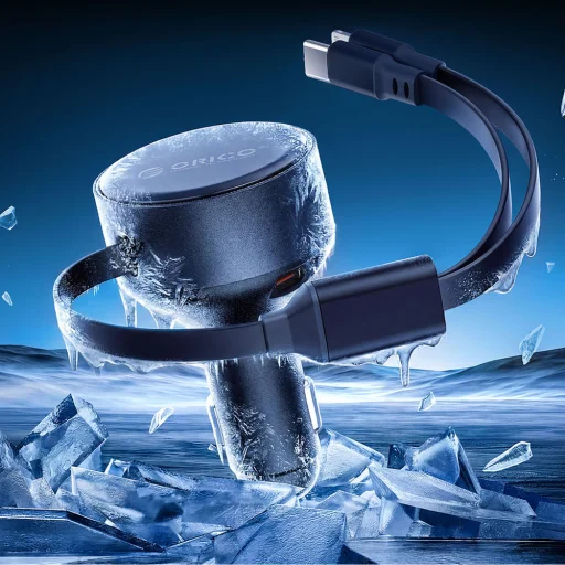 Autonabíjačka ORICO Dual Stretch 60W so samonavíjacím káblom a predĺžením - 8