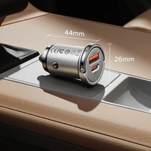 Orico MiniRing PRO 45W 1A1C PD rýchla autonabíjačka - 11