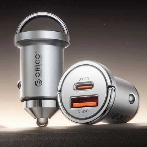 Orico MiniRing PRO 45W 1A1C PD rýchla autonabíjačka - 3