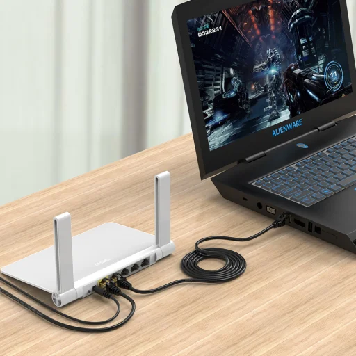 Orico PUG-C7 CAT7 10Gbps RJ45 Ethernet Hálózati Kábel Internet LAN Kerek 30m - Fekete - 6