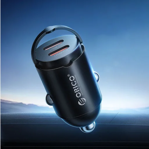 Autonabíjačka ORICO MiniRing 30W Dual USB-C zo zinkovej zliatiny - 3