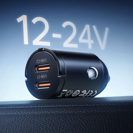 Autonabíjačka ORICO MiniRing 30W Dual USB-C zo zinkovej zliatiny - 9