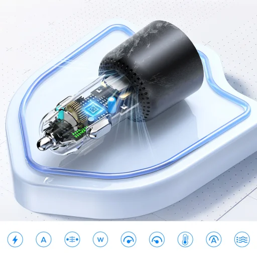 ORICO HyperDrive 165W 1A2C Triple PD nabíjačka do auta 2xUSB-C, 1xUSB-A - 6