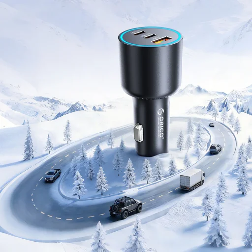 ORICO HyperDrive 165W 1A2C Triple PD nabíjačka do auta 2xUSB-C, 1xUSB-A - 9