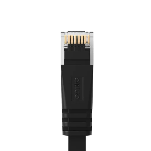 Ethernet hálózati kábel Orico PUG-C7B CAT7 10Gbps RJ45 internet LAN lapos 3 m - fekete - 5