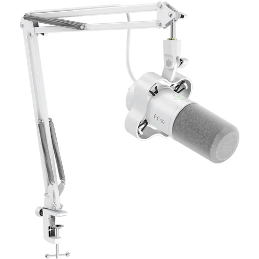 Fifine K688W biely dynamický mikrofón - 2