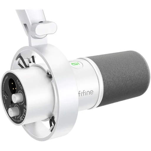 Fifine K688W biely dynamický mikrofón - 1