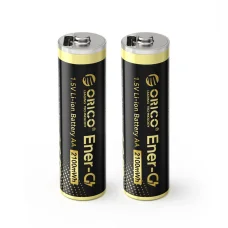 Orico Ener-G EG5C lítium akkumulátor 1.5V 2100mWh AA USB-C tölthető elem, 2 db