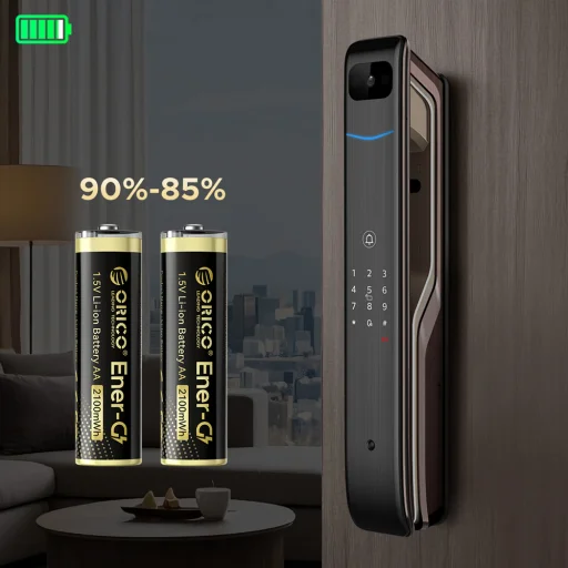 Orico Ener-G EG5C lítium akkumulátor 1.5V 2100mWh AA USB-C tölthető elem, 2 db - 6